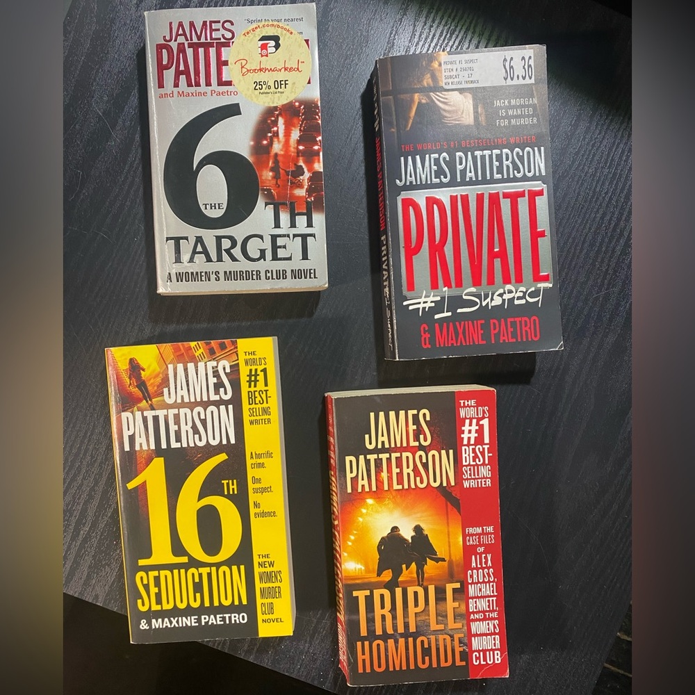 Lot of 4 James Patterson Books